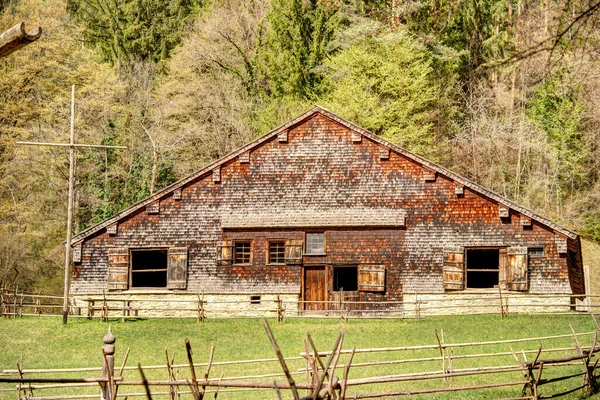 Graz Austria April 2022 Traditional Austrian Wooden Dwelling — ストック写真