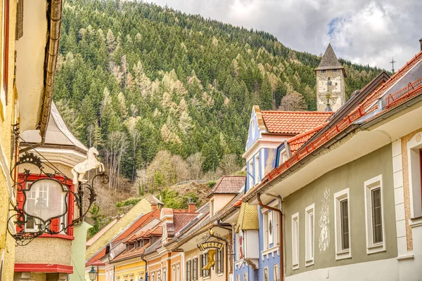 Friesach Austria April 2022 Historical Center Cloudy Weather — Foto de Stock