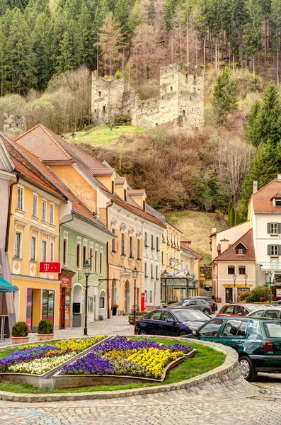 Friesach Austria April 2022 Historical Center Cloudy Weather — Foto de Stock