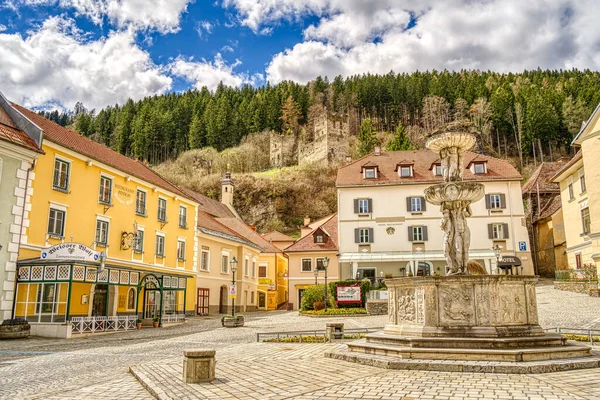 Friesach Austria April 2022 Historical Center Cloudy Weather — Stockfoto