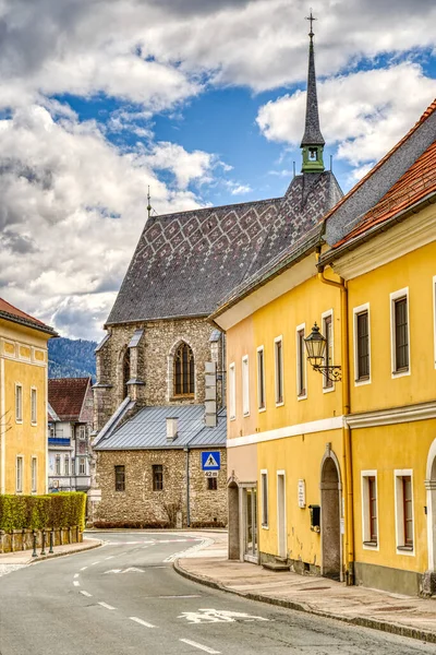 Friesach Austria April 2022 Historical Center Cloudy Weather — Stockfoto