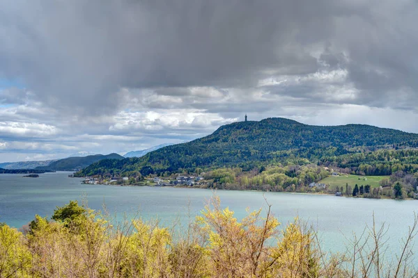 Worthersee Lake Landscape Austria — Stok fotoğraf
