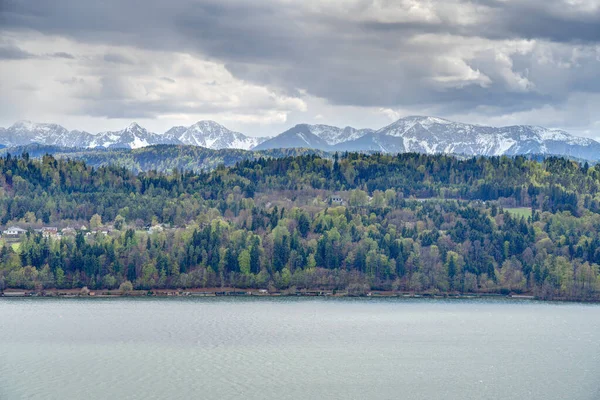 Worthersee Lake Landscape Austria — Foto de Stock
