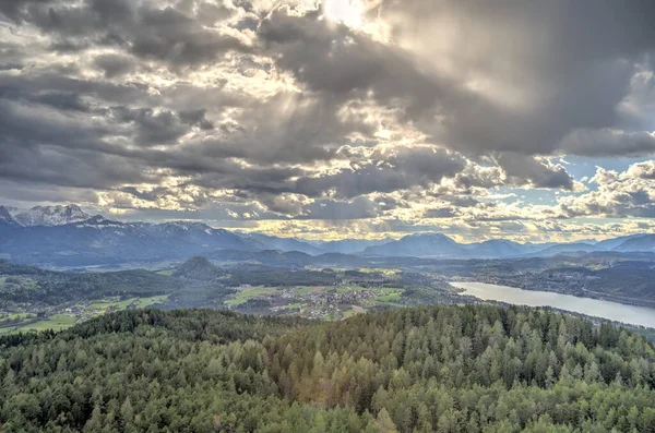 Worthersee Lake Landscape Austria — Stockfoto