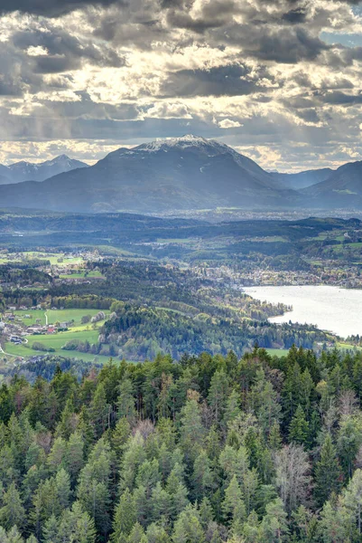 Worthersee Lake Landscape Austria — Stok fotoğraf