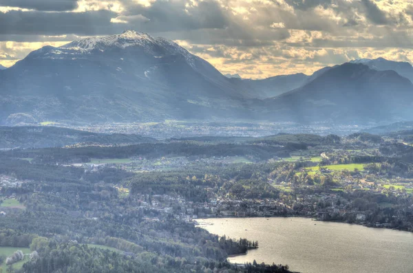 Worthersee Lake Landscape Austria — Stockfoto