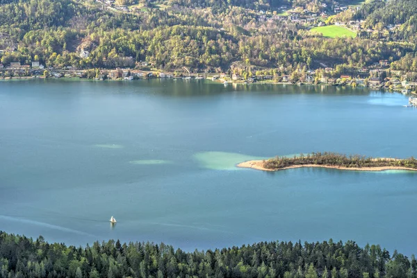Worthersee Lake Landscape Austria — Fotografia de Stock