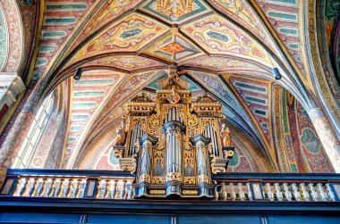 St Wolfgang, Austria - April 2022 : Historical village in sunny weather