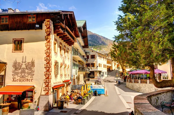 Wolfgang Austria April 2022 Historical Village Sunny Weather — Foto Stock