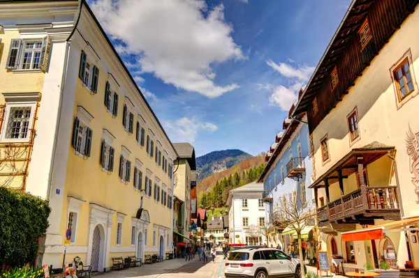 Wolfgang Austria April 2022 Historical Village Sunny Weather — Foto de Stock