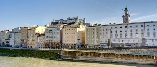 Salzburg Austria April 2022 Historical Center Sunny Weather — Photo