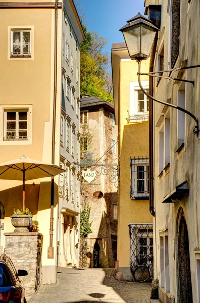 Salzburg Austria April 2022 Historical Center Sunny Weather — Photo