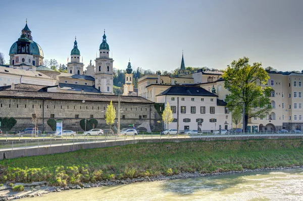 Salzburg Austria April 2022 Historical Center Sunny Weather — Foto de Stock