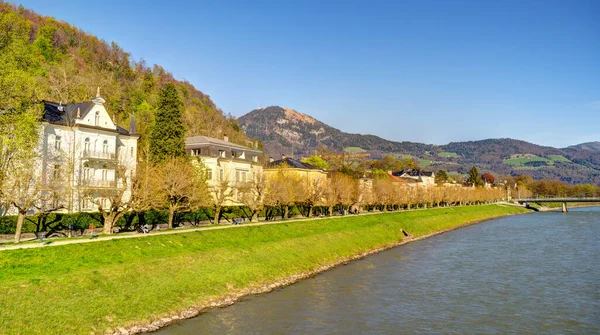 Salzburg Austria April 2022 Historical Center Sunny Weather — Stock Photo, Image