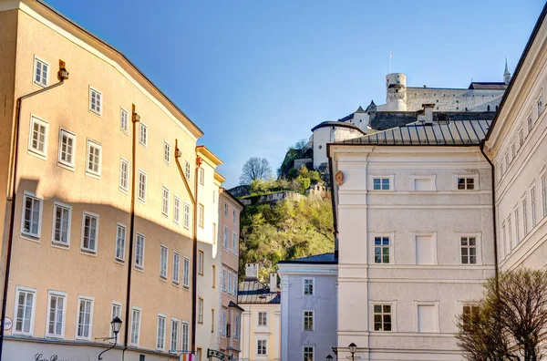 Salzburg Austria April 2022 Historical Center Sunny Weather — Photo