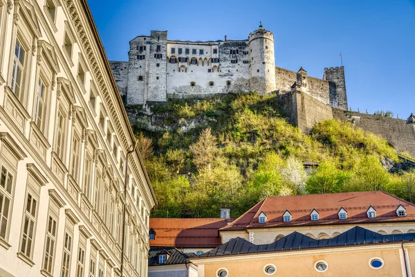 Salzburg Austria April 2022 Historical Center Sunny Weather — Foto Stock