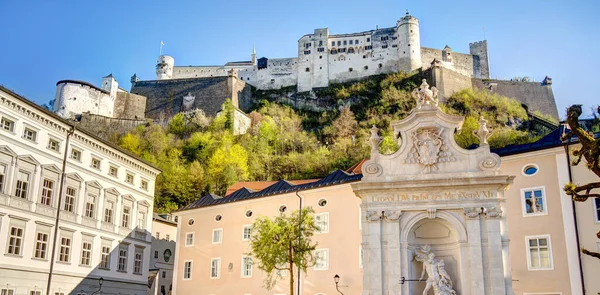 Salzburg Austria April 2022 Historical Center Sunny Weather — Stockfoto