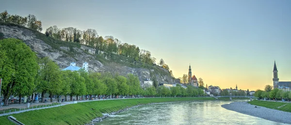 Salzburg Austria April 2022 Historical Center Sunny Weather — Zdjęcie stockowe