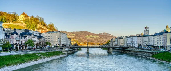 Salzburg Austria April 2022 Historical Center Sunny Weather — Zdjęcie stockowe