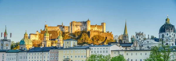 Salzburg Austria April 2022 Historical Center Sunny Weather — Foto Stock
