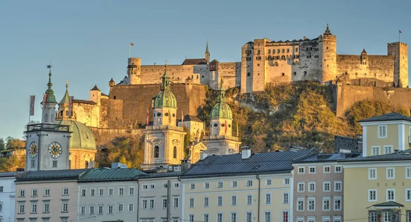 Salzburg Austria April 2022 Historical Center Sunny Weather — Zdjęcie stockowe