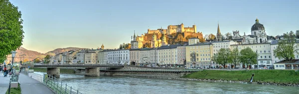 Salzburg Austria April 2022 Historical Center Sunny Weather — Fotografia de Stock