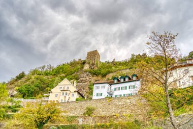 Krems and der Donau, Austria - April 2022 : Historical center in cloudy weather