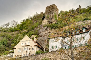 Krems and der Donau, Austria - April 2022 : Historical center in cloudy weather