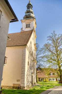 Bad Radkersburg, Austria - April 2022 : Historical center in sunny weather