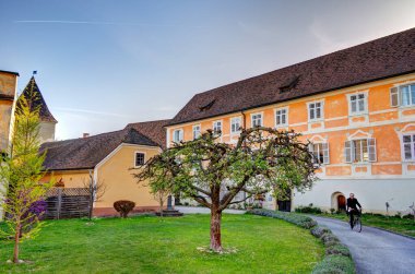 Bad Radkersburg, Austria - April 2022 : Historical center in sunny weather
