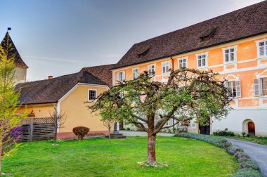 Bad Radkersburg, Austria - April 2022 : Historical center in sunny weather