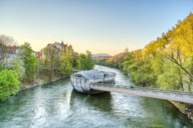 Graz, Austria : April 2022 : Historical center in springtime