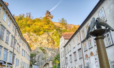 Graz, Austria : April 2022 : Historical center in springtime
