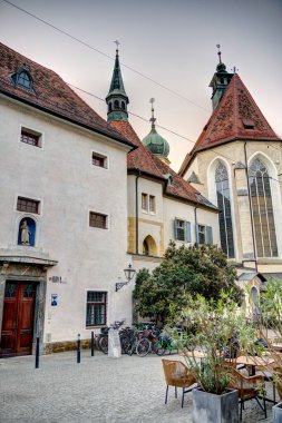 Graz, Austria : April 2022 : Historical center in springtime