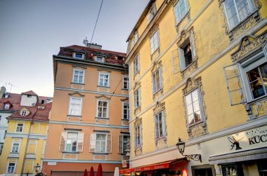 Graz, Austria : April 2022 : Historical center in springtime
