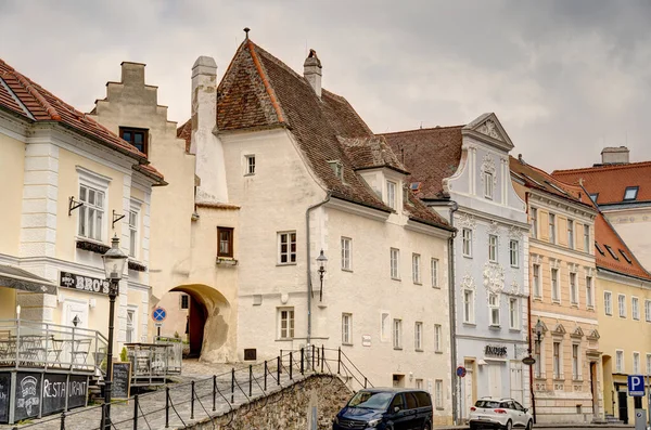 Krems Der Donau Austria April 2022 Historical Center Cloudy Weather — Stockfoto