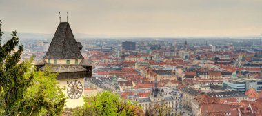 Graz, Austria : April 2022 : Historical center in springtime