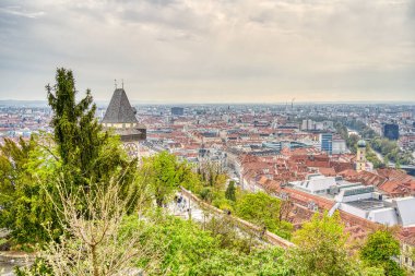 Graz, Austria : April 2022 : Historical center in springtime