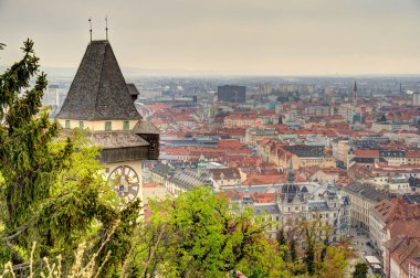 Graz, Austria : April 2022 : Historical center in springtime