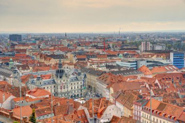 Graz, Austria : April 2022 : Historical center in springtime