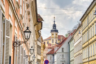 Graz, Austria : April 2022 : Historical center in springtime