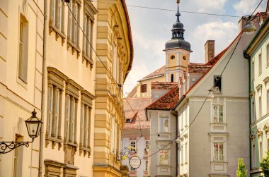 Graz, Austria : April 2022 : Historical center in springtime
