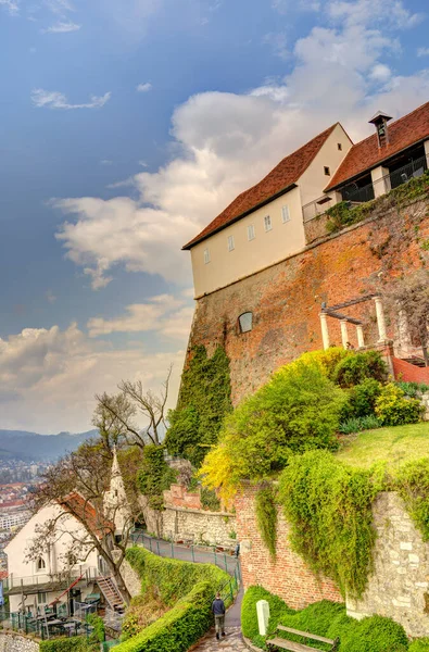 Graz Austria April 2022 Historical Center Springtime — Foto de Stock