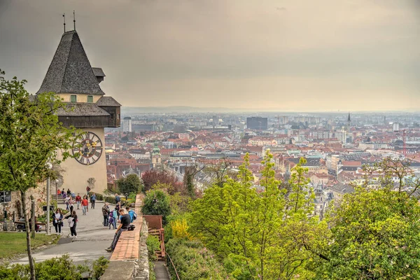 Graz Austria April 2022 Historical Center Springtime — Stockfoto