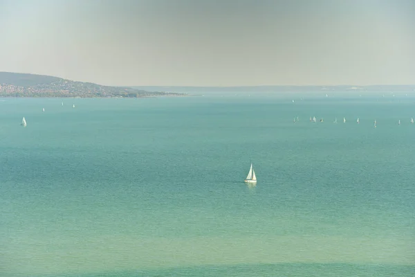 Tihany Hungary October 2021 Picturesque Village Lake Balaton Sunny Weather — Stock Fotó