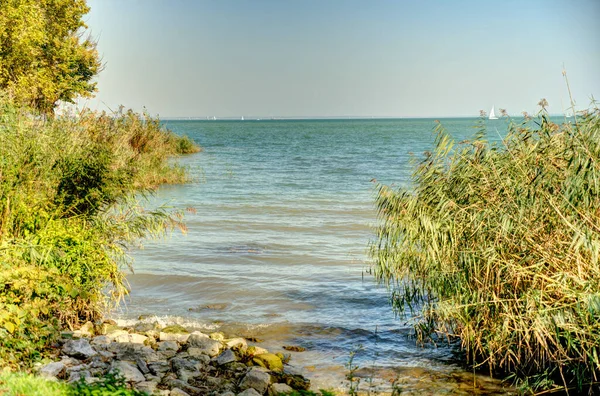 Tihany Hungary October 2021 Picturesque Village Lake Balaton Sunny Weather — 스톡 사진