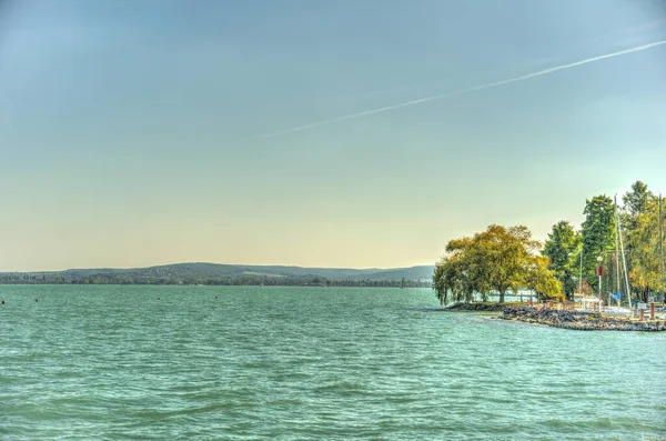 Tihany Hungary October 2021 Picturesque Village Lake Balaton Sunny Weather — Stock Fotó