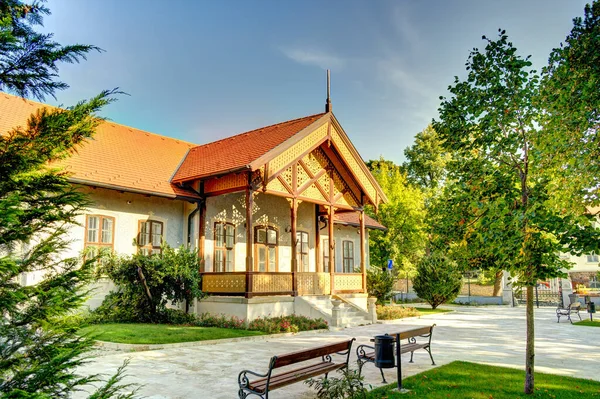 Balatonfured Hungary October 2021 Historical Resort Autumn —  Fotos de Stock