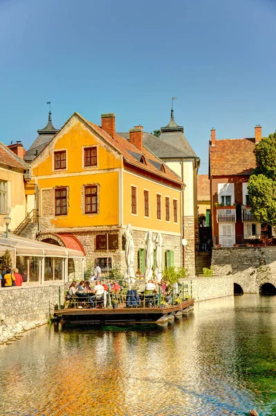 Tihany Hungary October 2021 Picturesque Village Lake Balaton Sunny Weather — ストック写真