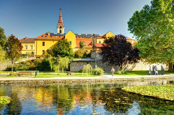 Tihany Hungary October 2021 Picturesque Village Lake Balaton Sunny Weather — ストック写真